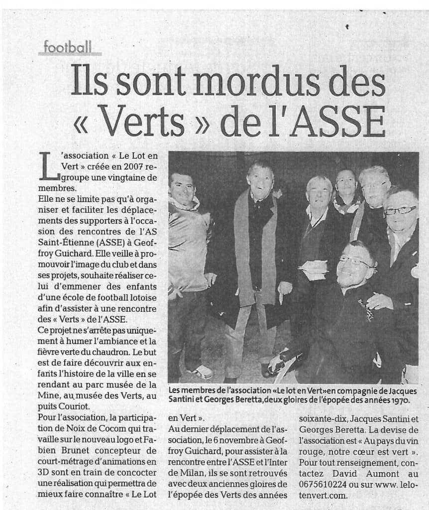 Article La Depeche 20 novembre 2014