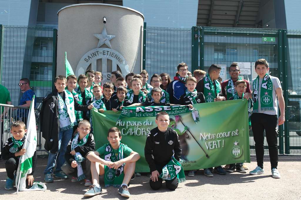 Sortie ecole de football PPFC a Geoffroy Guichard 79